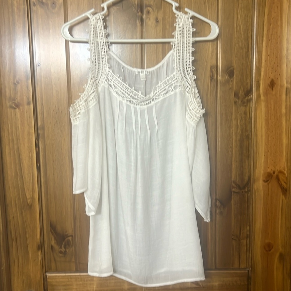 What cold shoulder top.